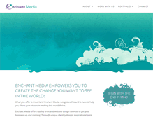 Tablet Screenshot of enchantmedia.com